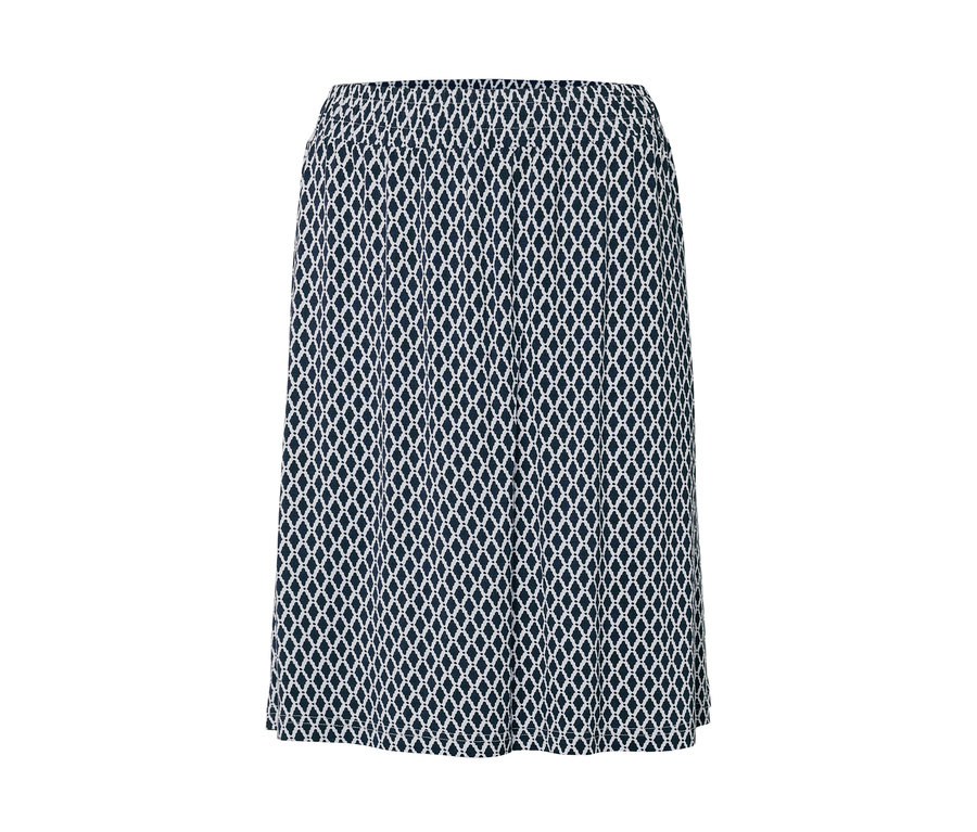 Mintás női jersey szoknya.