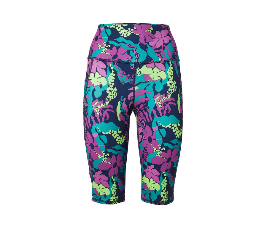 Nyomott mintás női sport rövidnadrág.