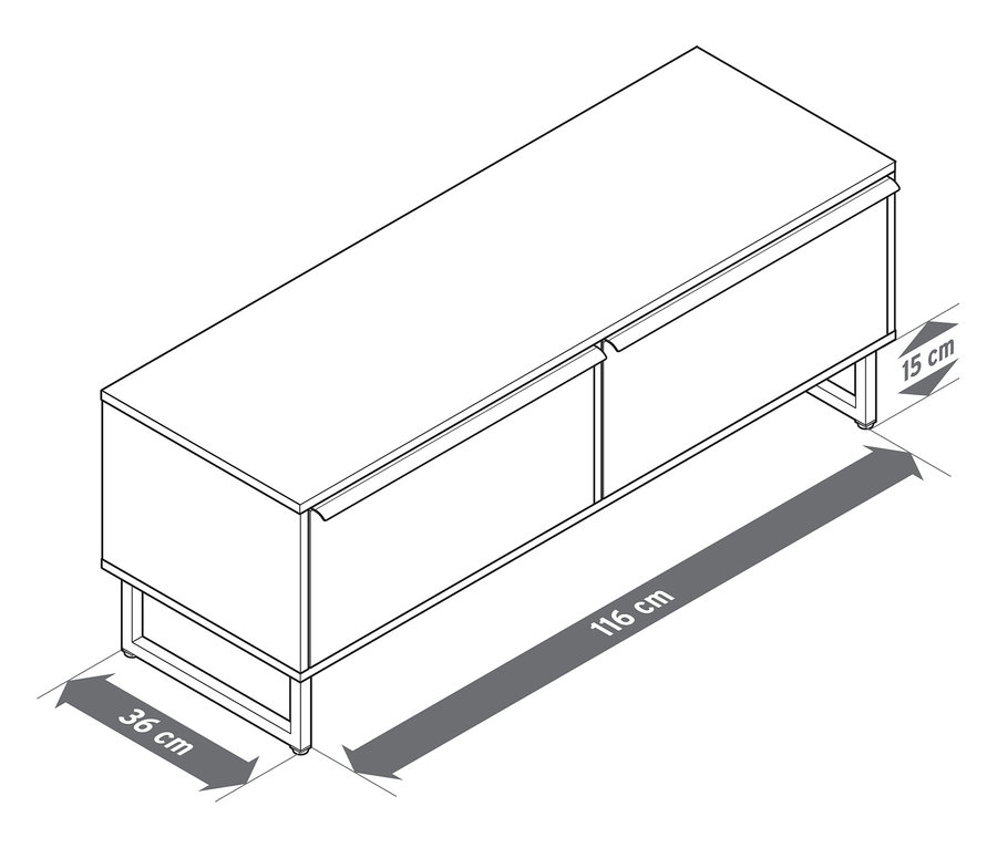 A képen a »LEEG« ülőpad látható 2 fiókkal.