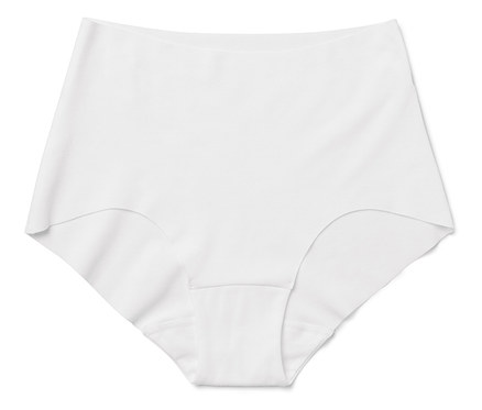 Női magas derekú alsó, Clean Cut, fehér