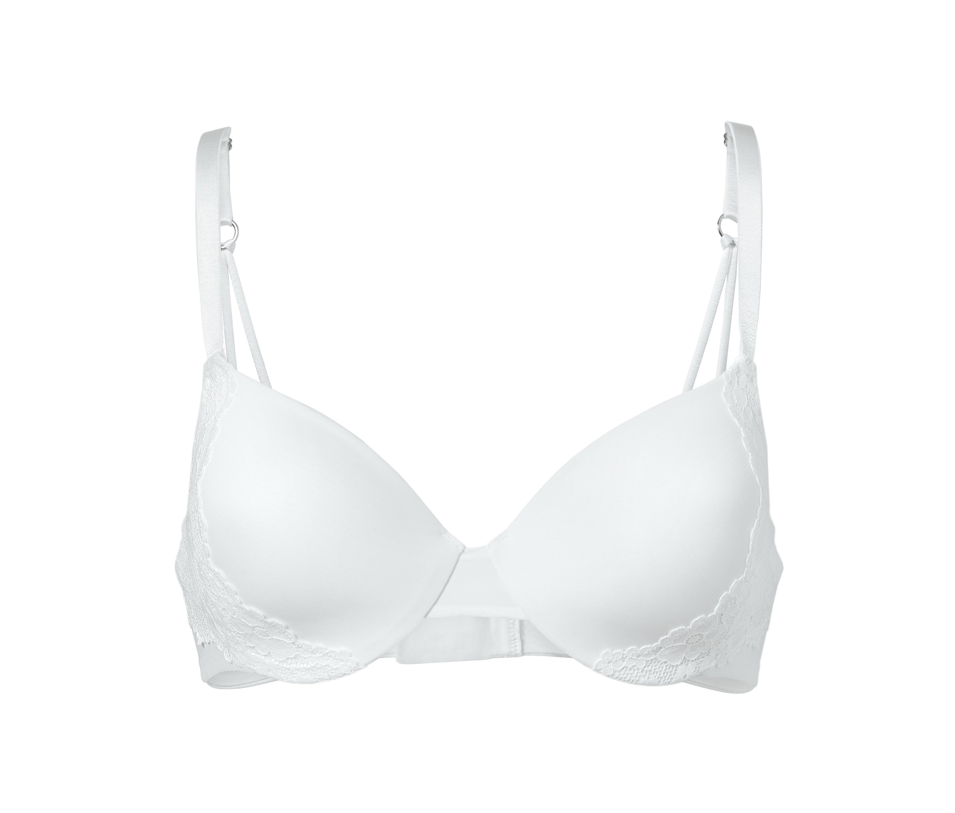 Fehér pólóhoz való melltartó.