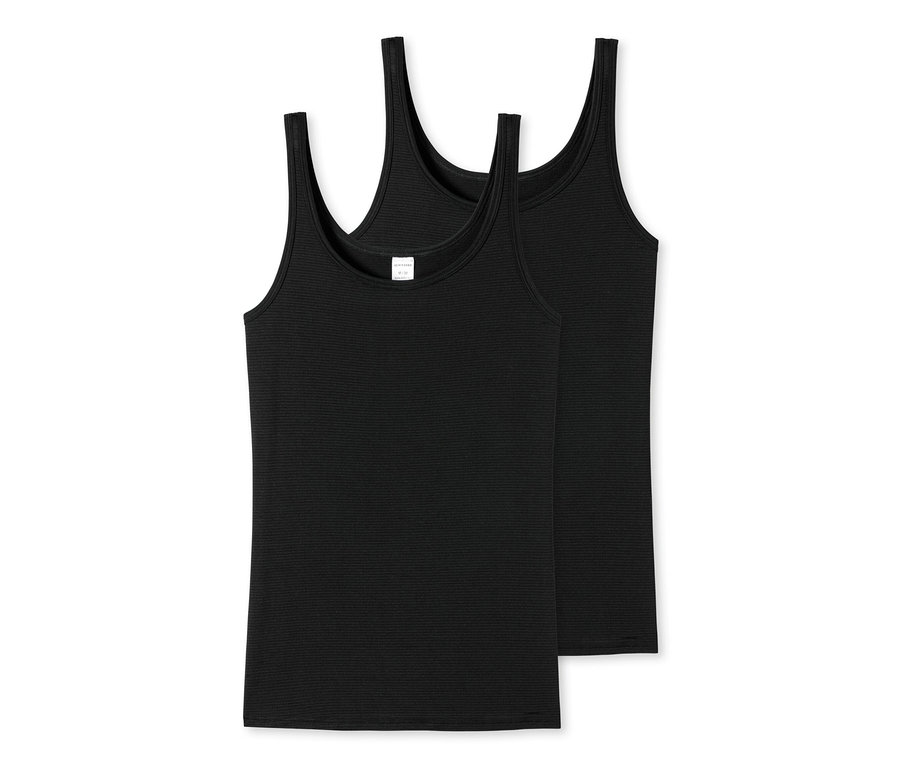 Két fekete, csíkos SCHIESSER top.