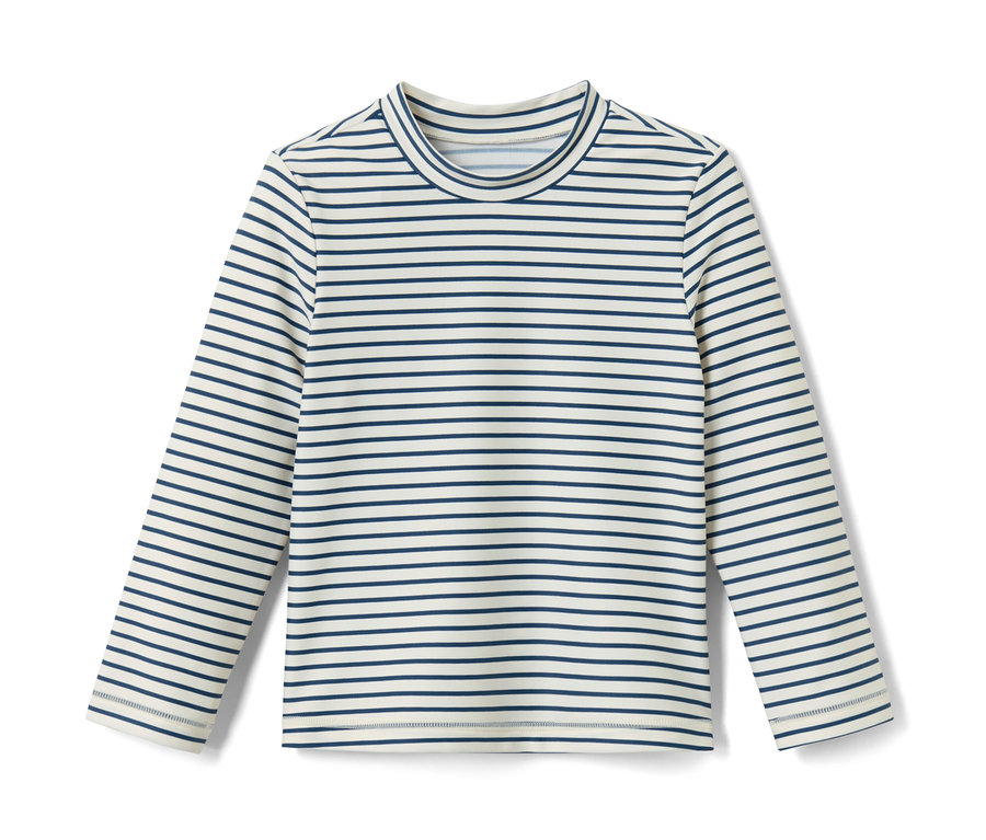 Csíkos gyerekpóló, 80-as UV-védelemmel.