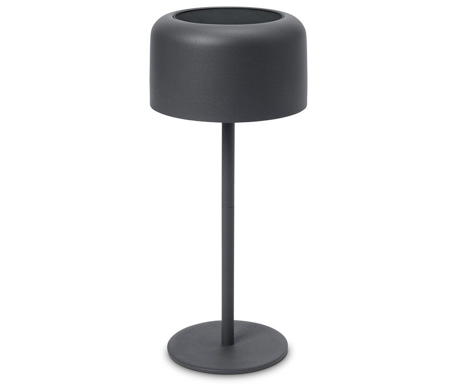 Szürke növényállvány fehér háttérrel.