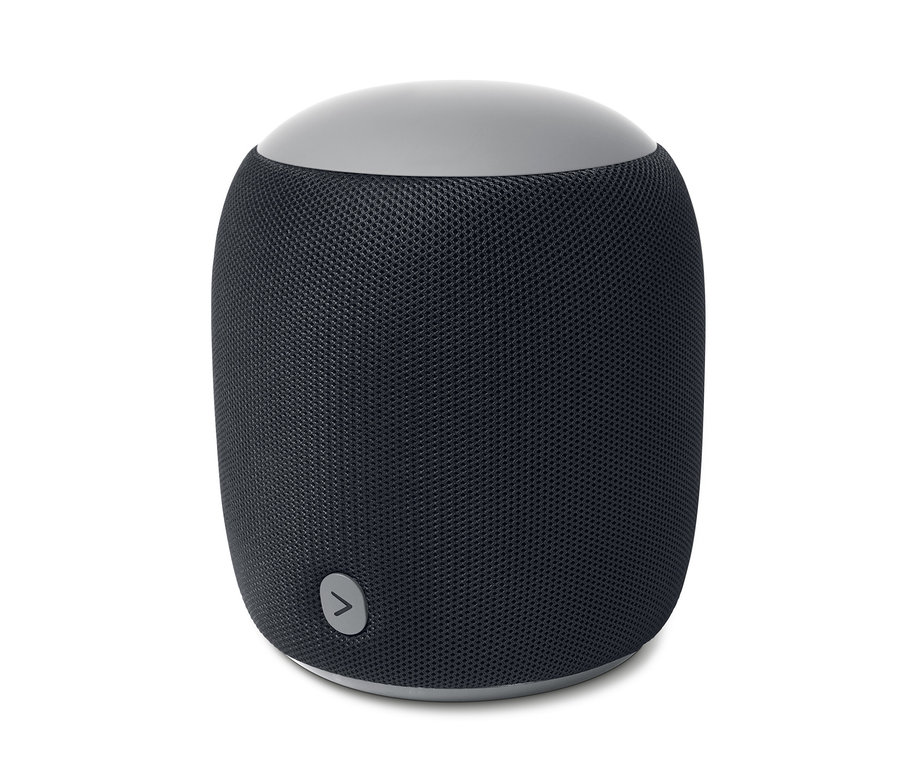 Fekete, L méretű Bluetooth® hangszóró.