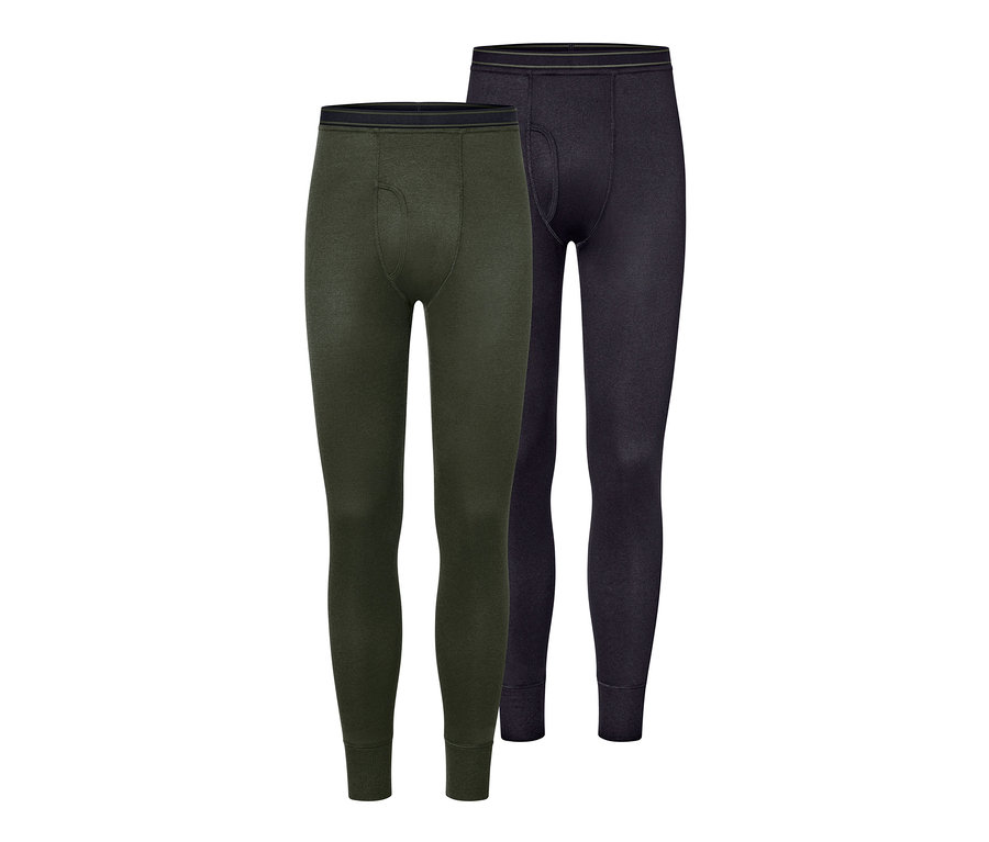 Két sötétkék/khaki férfi funkcionális termo jégeralsó.