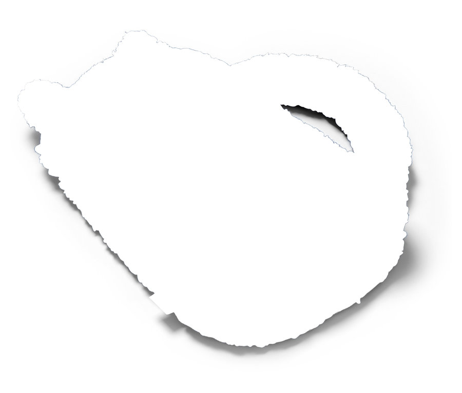 Fehér színű, „Macska” mintájú melegvizes palack fehér háttérrel.