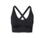 Varrásmentes bustier sportmelltartó, fekete - Fekete