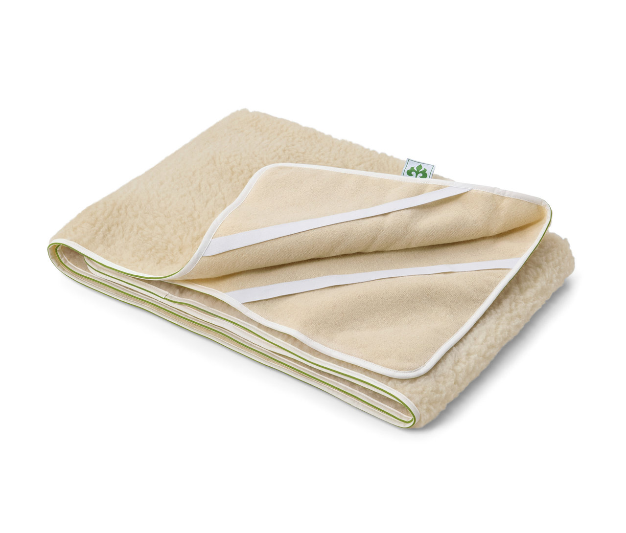 Összehajtott irisette® greenline matracvédő.