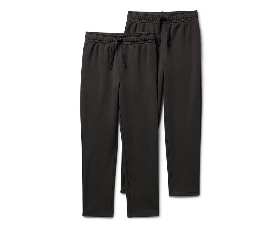 Két fekete gyerek sportnadrág egymáson.