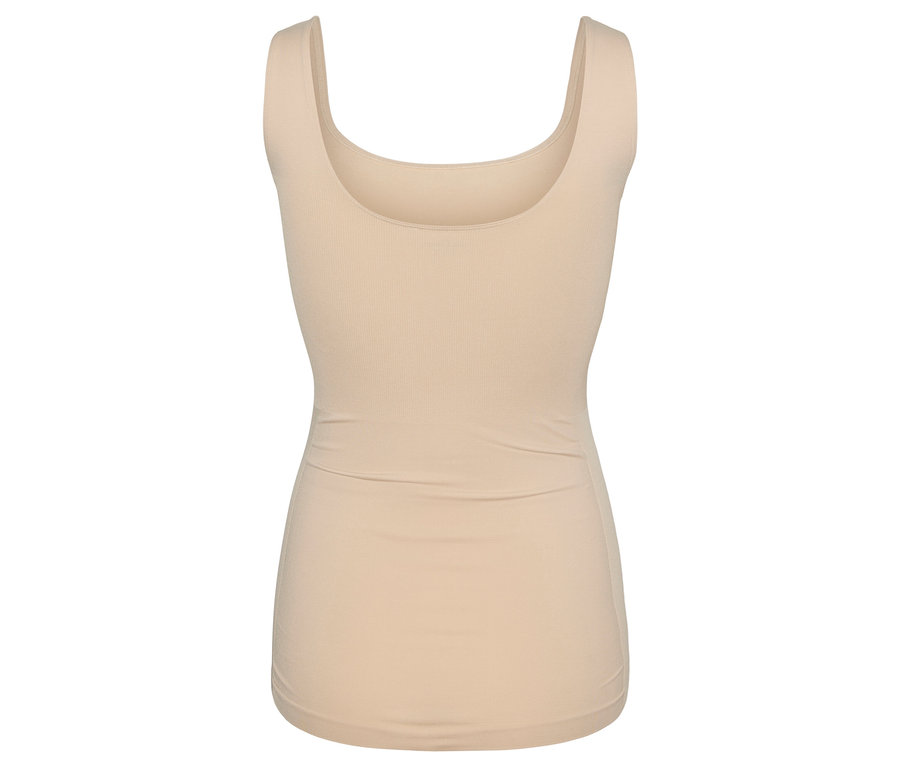 Egyetlen, testszínű MAMALICIOUS MLHEAL TANK TOP NOOS A. fekszik fehér háttéren.