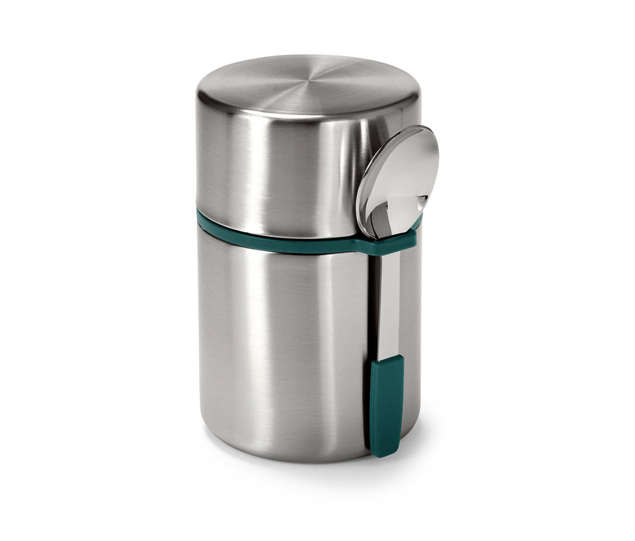 Ételhordó termosz kanállal.