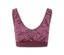 Női seamless bustier sportmelltartó, padlizsán - Szilvakék