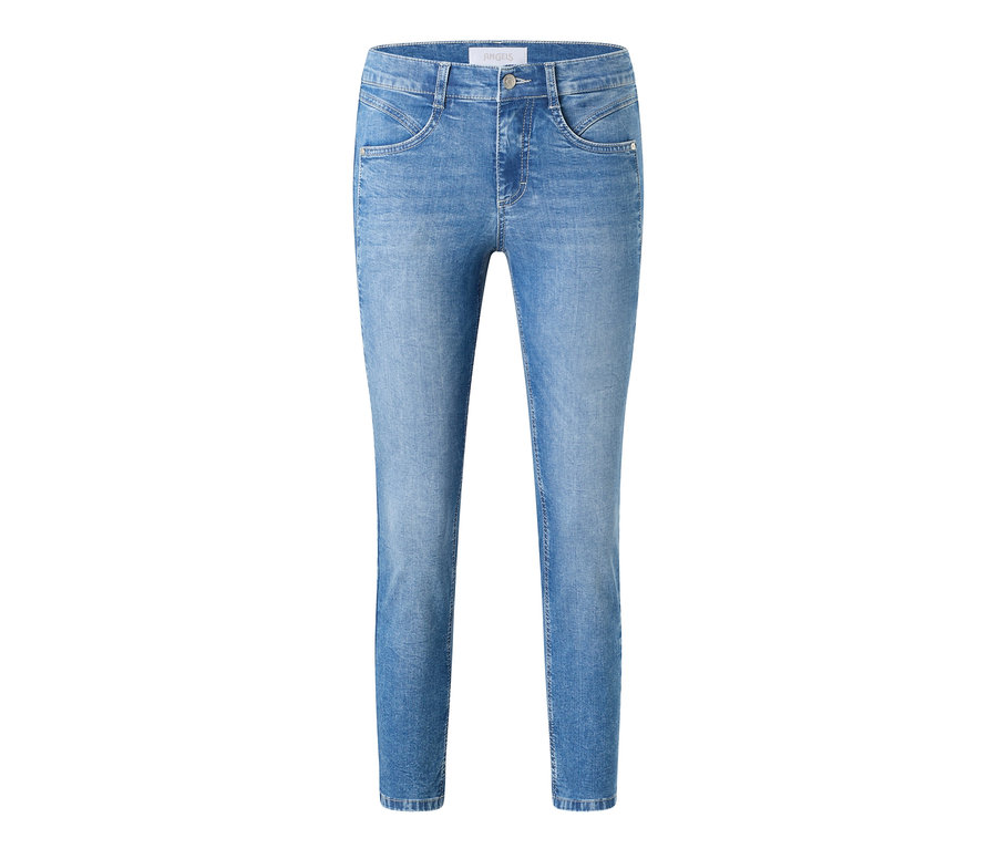 Világoskék Angels »Ornella Seam« Slim Fit 7/8-os farmer.