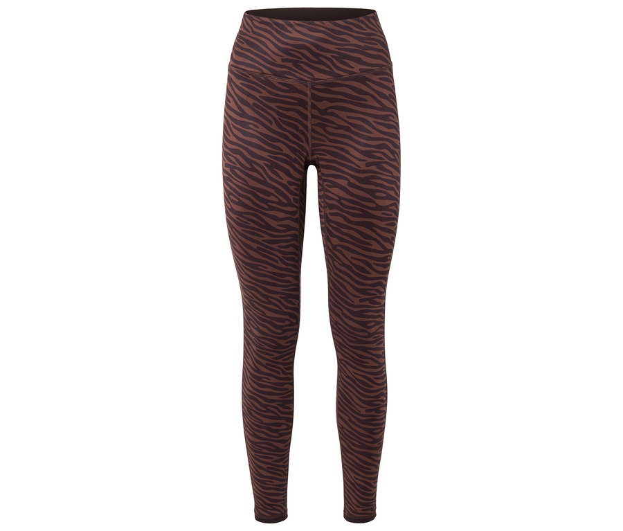 Barna leggings zebra állatmintával.