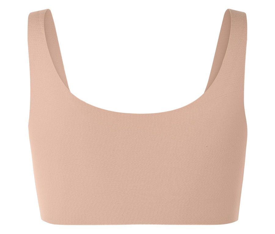 Barack színű sportfelső széles pántokkal.