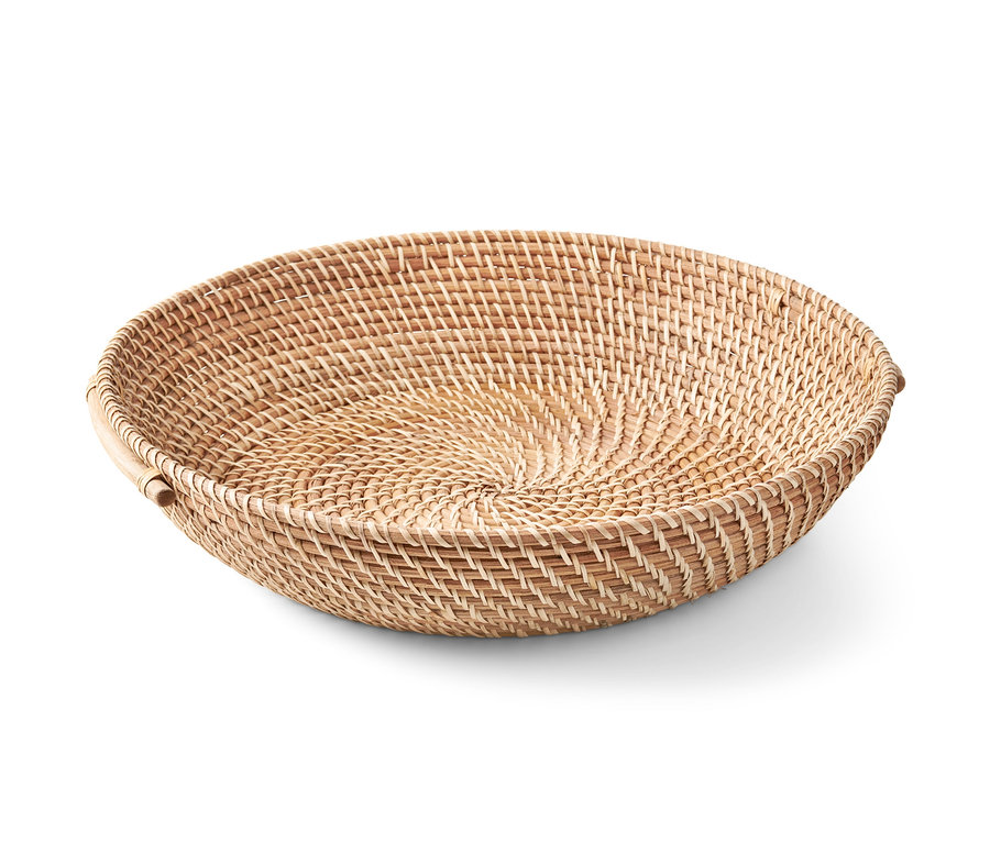 Egy rattan gyümölcskosár, 50cm.