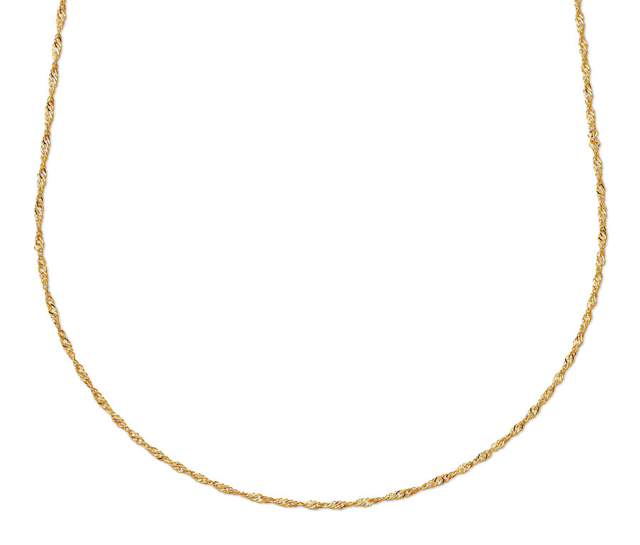 585-ös és 375-ös arany lánc, Singapur.