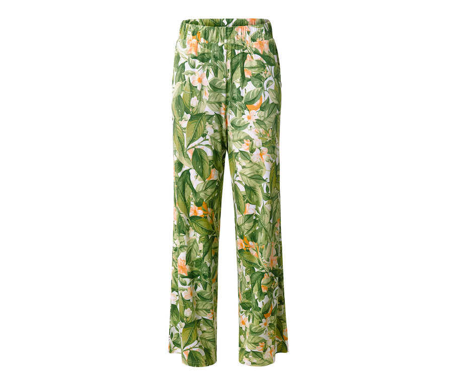 Nyomott mintás palazzo nadrág.