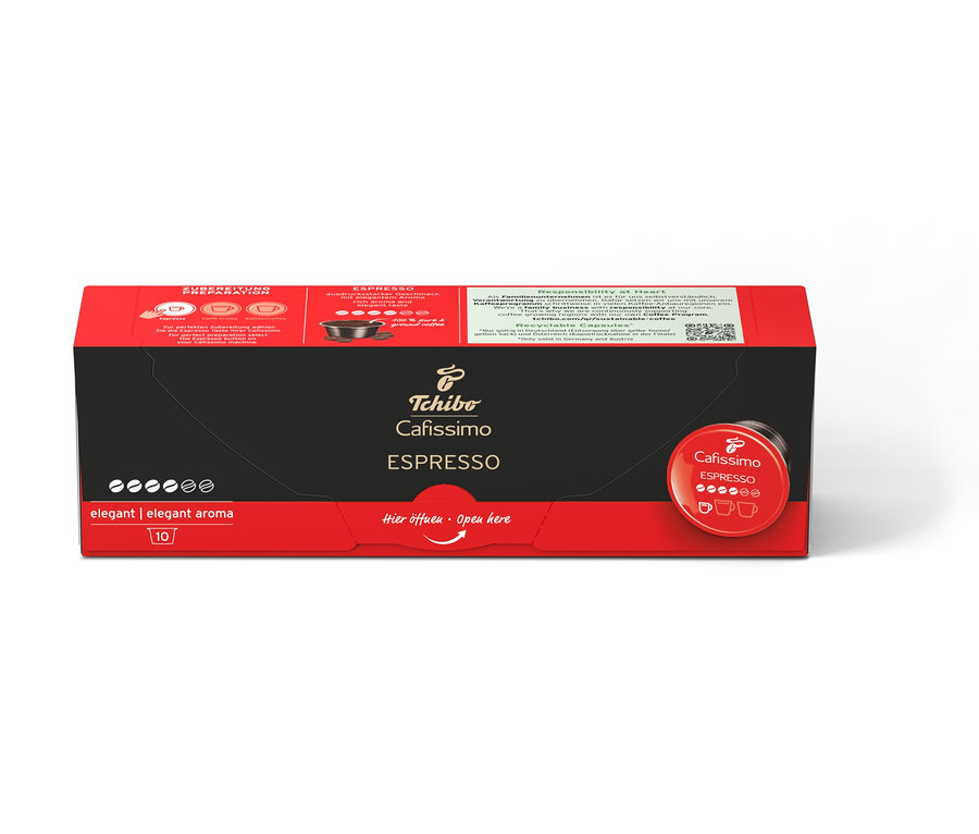 Egy csomag Cafissimo Espresso elegant kapszula.