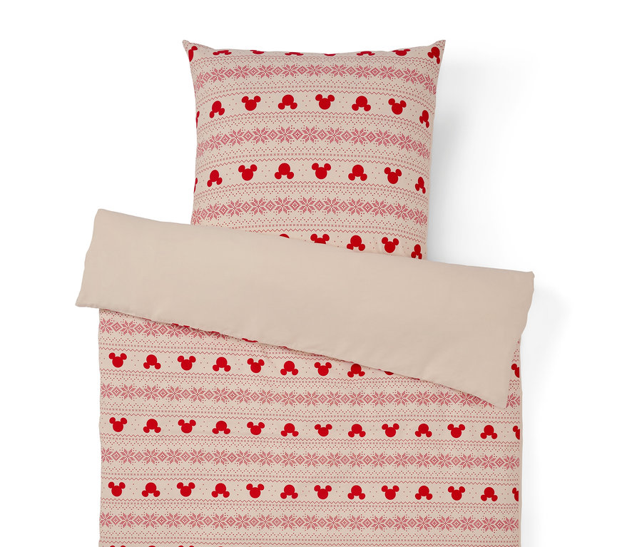 Ágynemű Mickey egérrel és karácsonyi mintákkal.