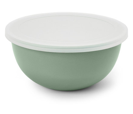 Zománcozott keverőtál, fedéllel, 23 cm