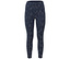 Sötétkék leggings fehér mintával.