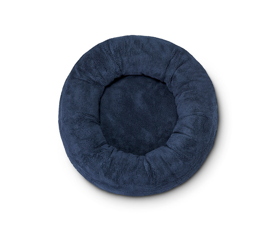 Kerek, sötétkék kutyaágy, 60 cm.