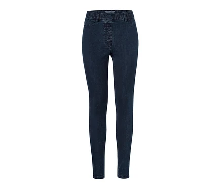 Sötétkék treggings.