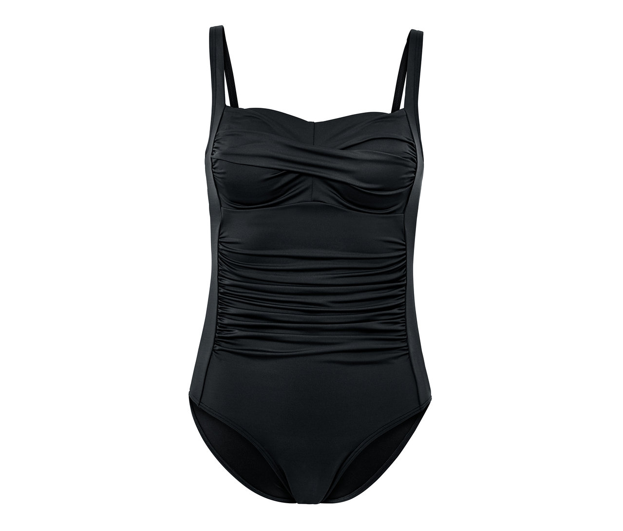 Fekete, alakformáló női fürdőruha.