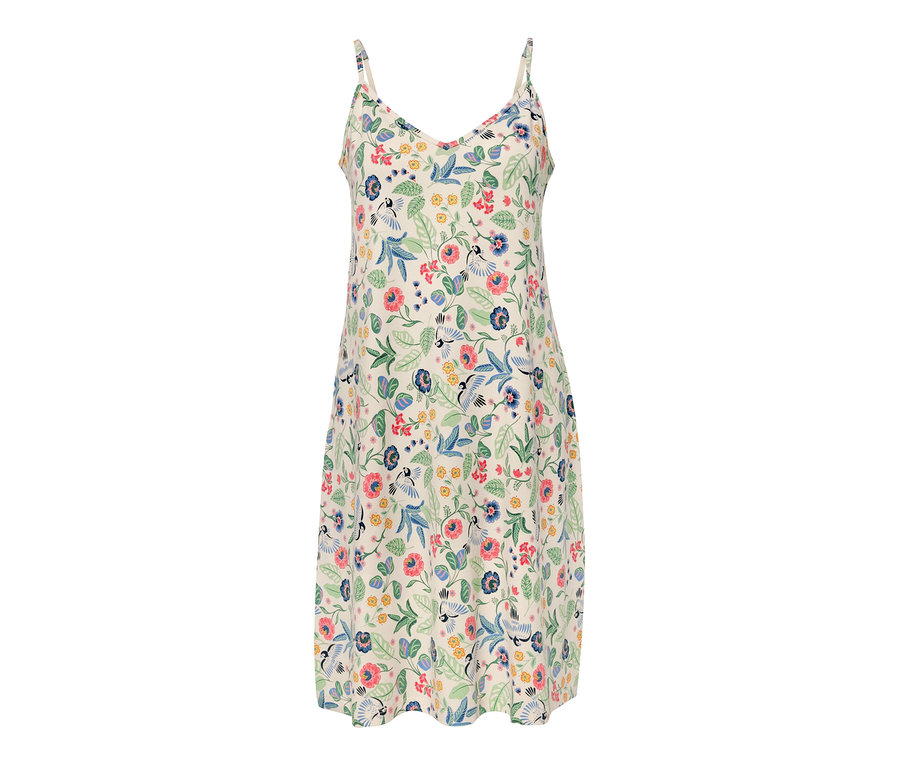 Virágos női pántos hálóing.