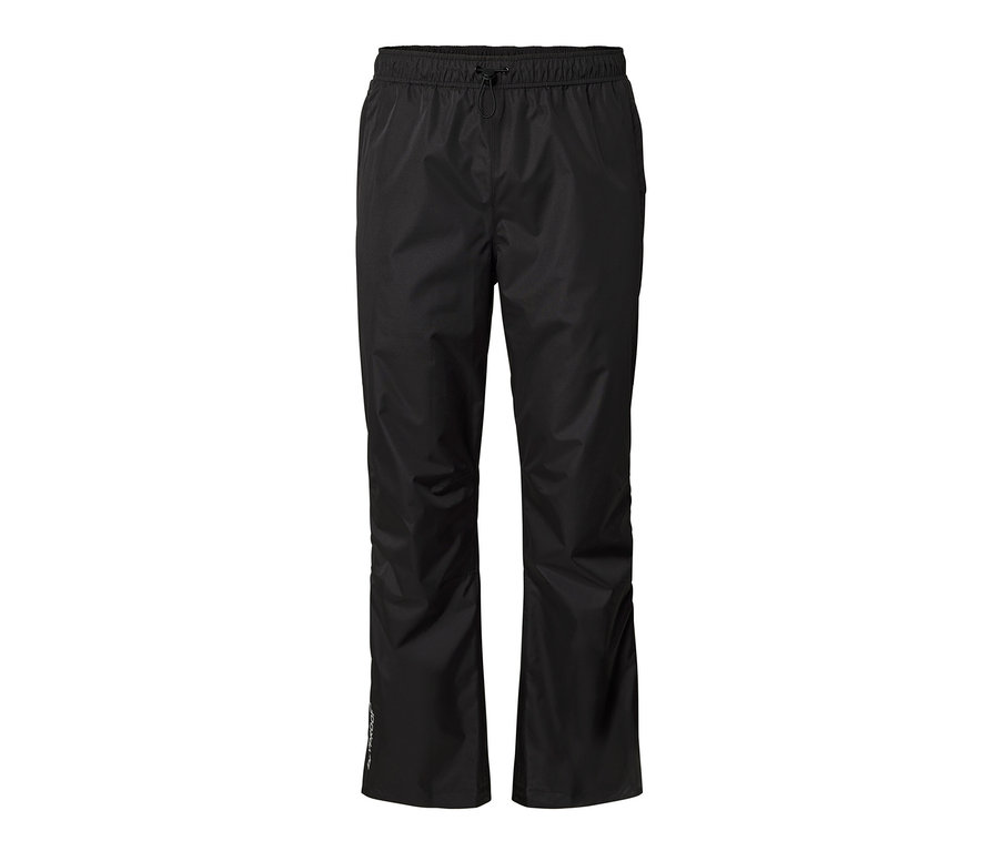 Fekete unisex high-tech esőnadrág.