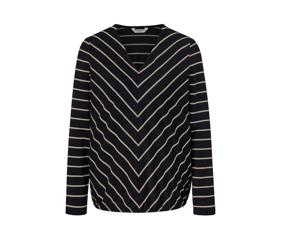 Csíkos pólóblúz modálkeverékből.