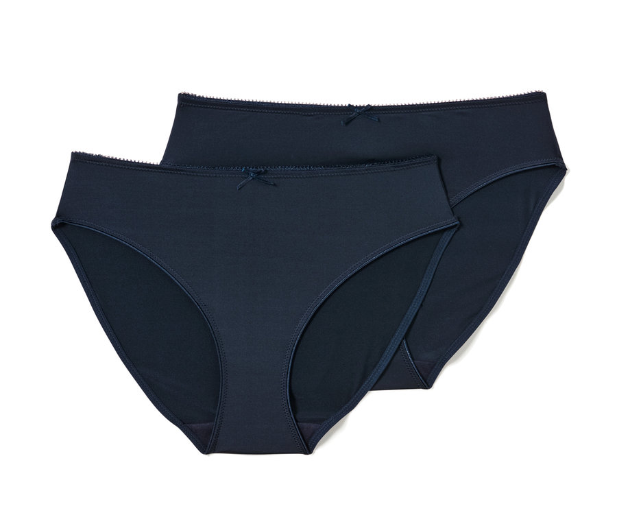 Két sötétkék microtouch női alsó.