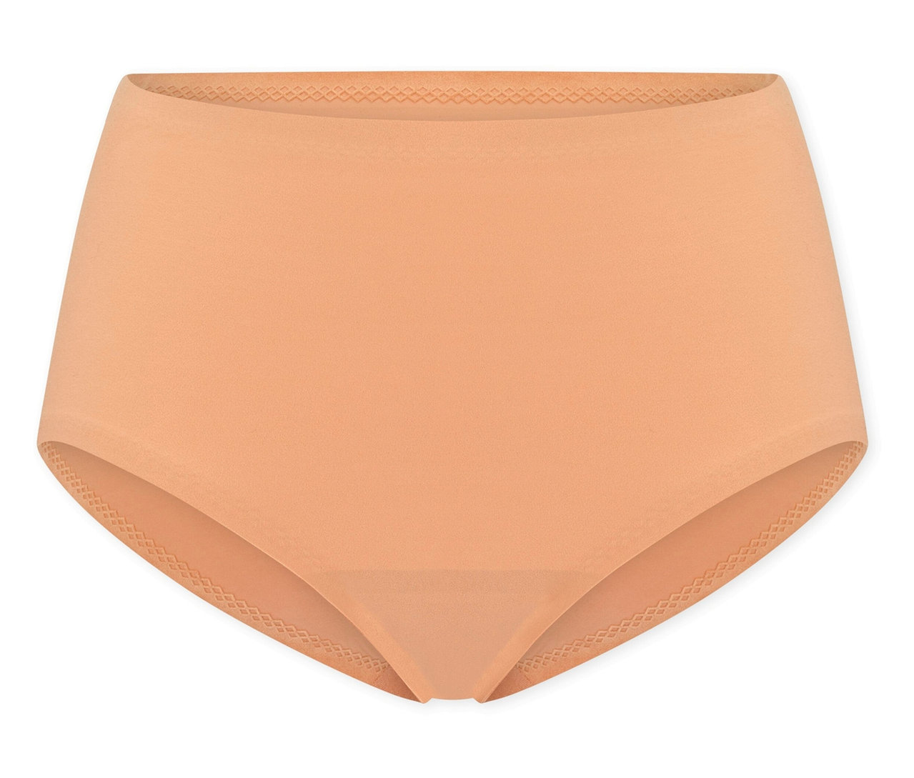 Juharszínű, magas derekú és varrás nélküli SCHIESSER láthatatlan maxi alsó.