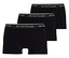 Három fekete TomTailor »Buffer« boxeralsó egymáson. A derékrészük fehér, rajta a »Tom Tailor« felirat.
