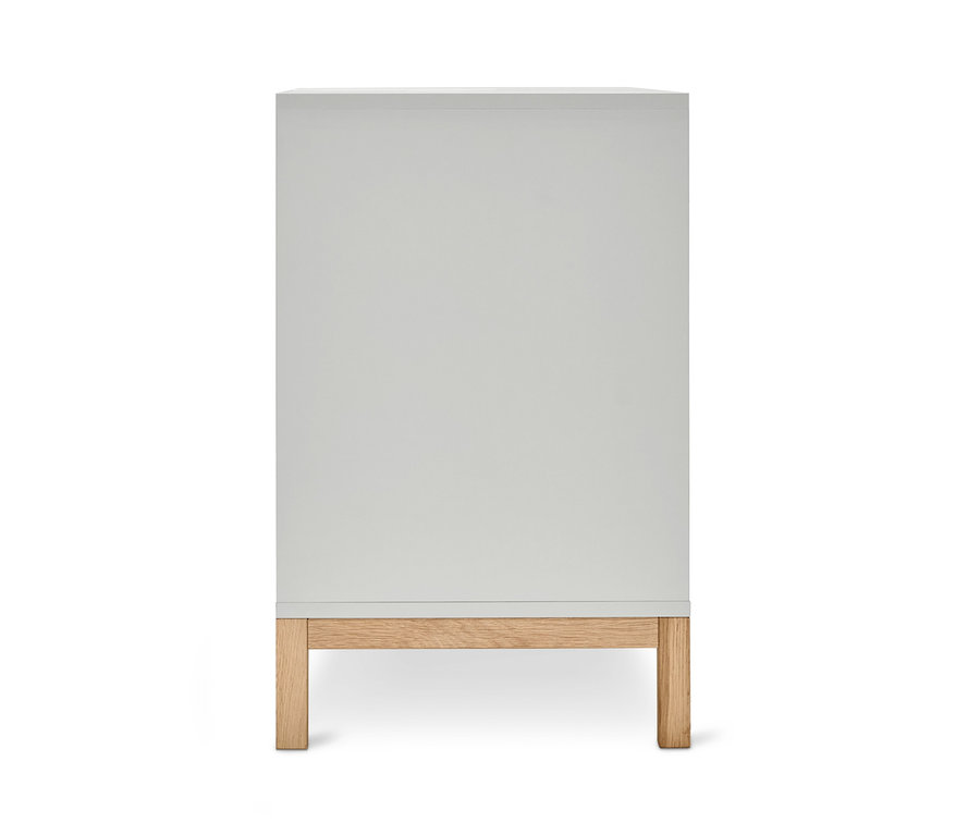 Világosszürke mosdó alatti szekrény, Eklund, 2 fiókkal.