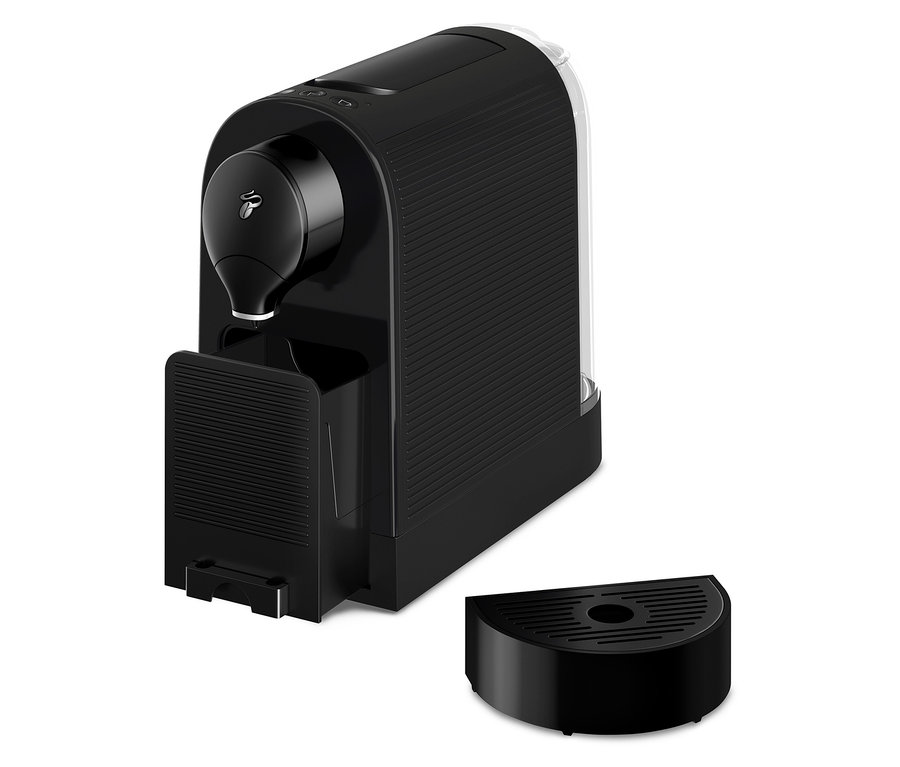 Fekete Cafissimo pure+ kávéfőző.