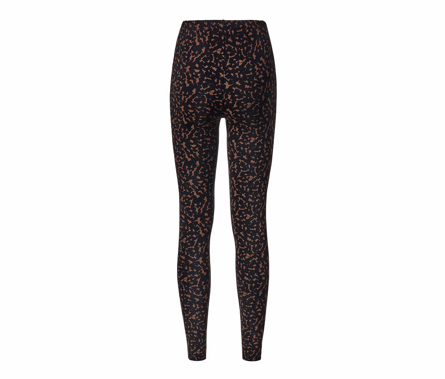 Fekete leggings barna nyomtatással.