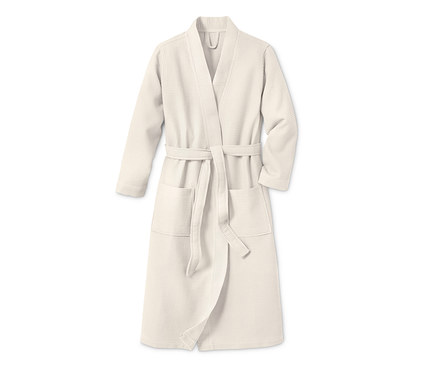 Női fürdőköpeny, darázsszövet, krém