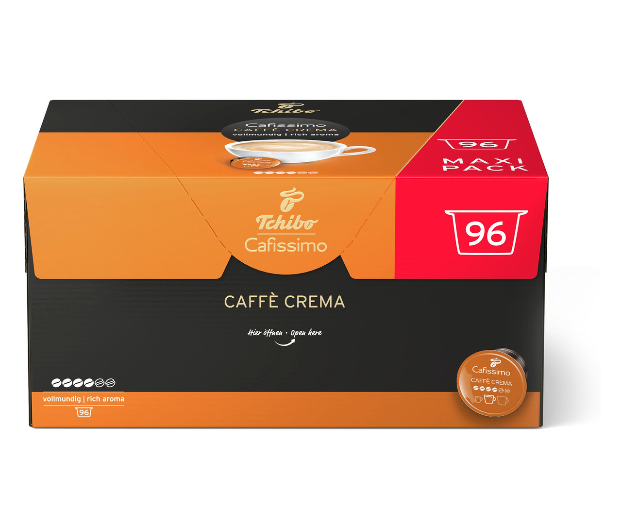 Egy csomag Caffè Crema a Cafissimótól - 96 kapszula.