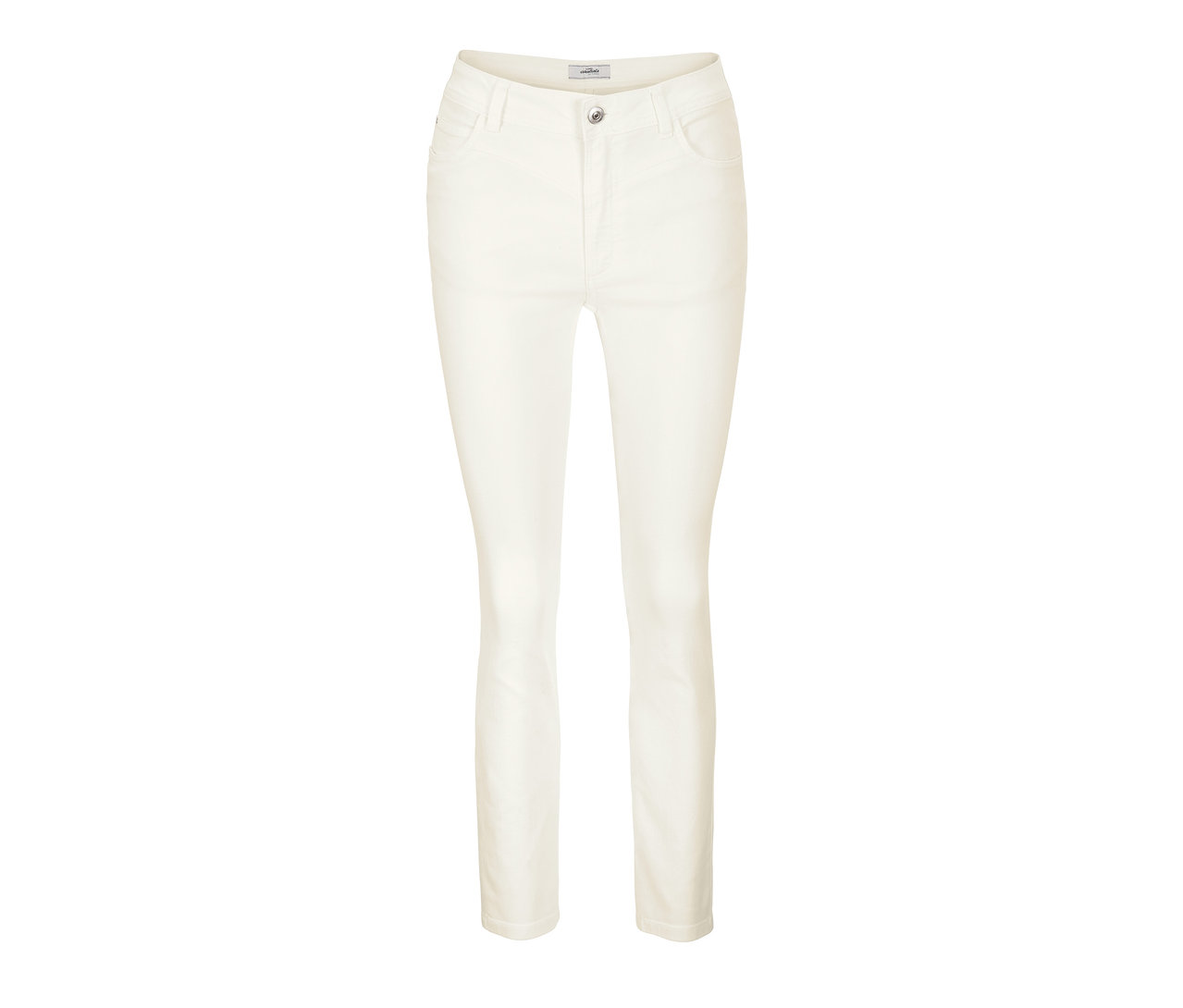 Fehér női farmernadrág.