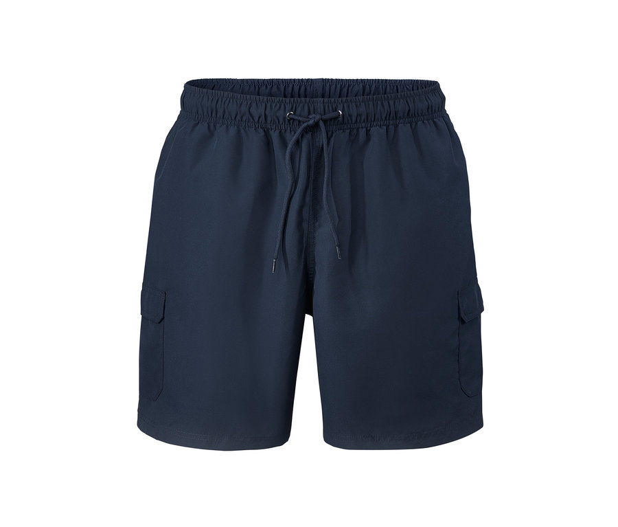 Sötétkék férfi fürdőnadrág.