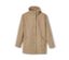 Beige NAH/STUDIO parka újrahasznosított pamutból, gombokkal.