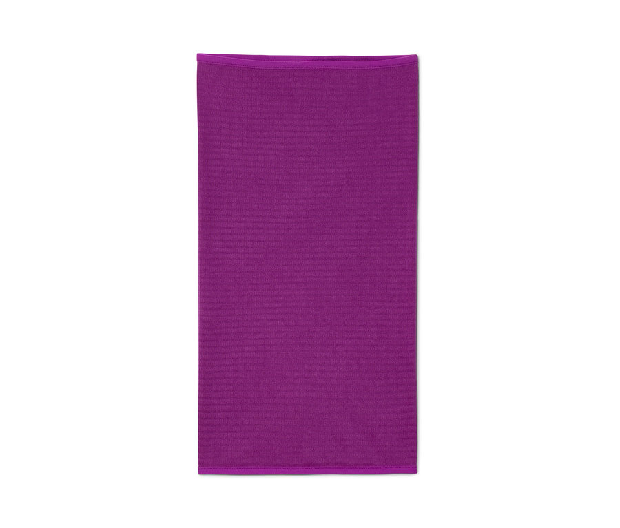 Lila multifunkcionális kendő fehér háttérrel.