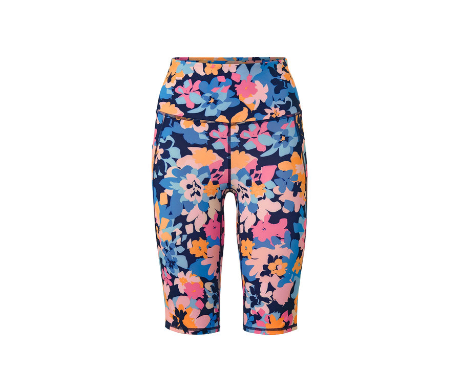 Nyomott mintás női sport rövidnadrág.