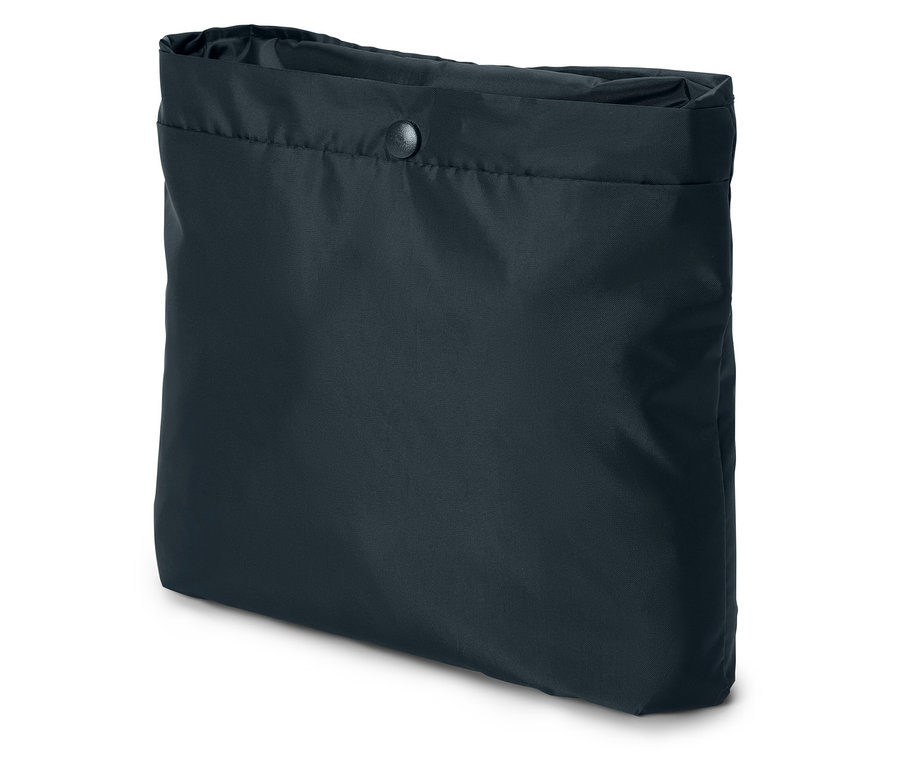 Összehajtott gyermek esőponcsó, kék színű.