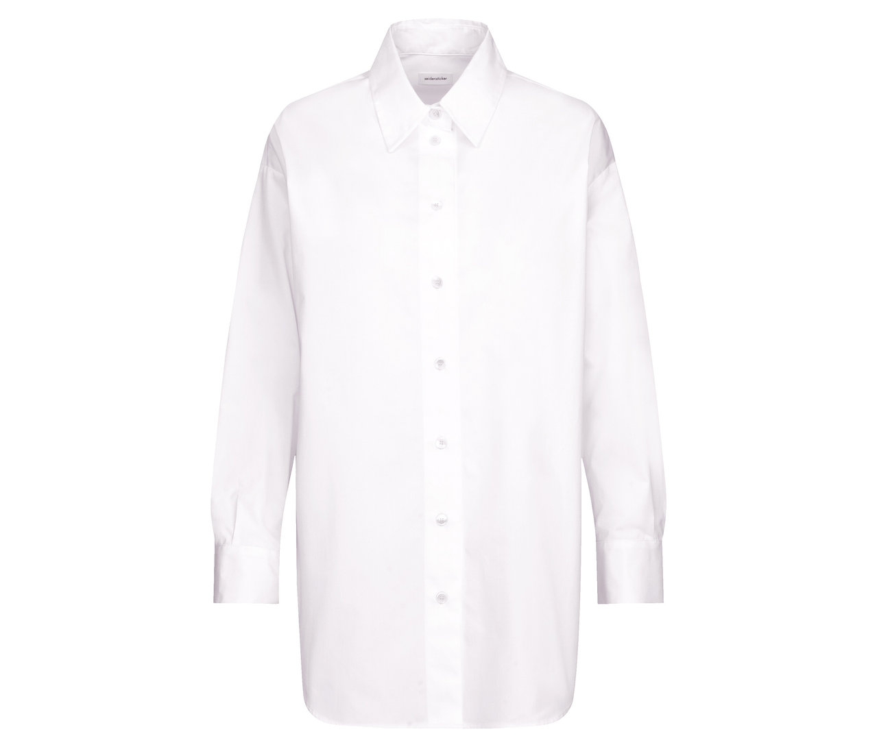 Fehér Seidensticker túlméretes hosszú ingblúz