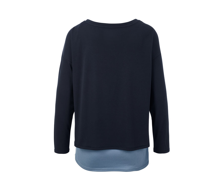 Kék 2 az 1-ben sportfelső.