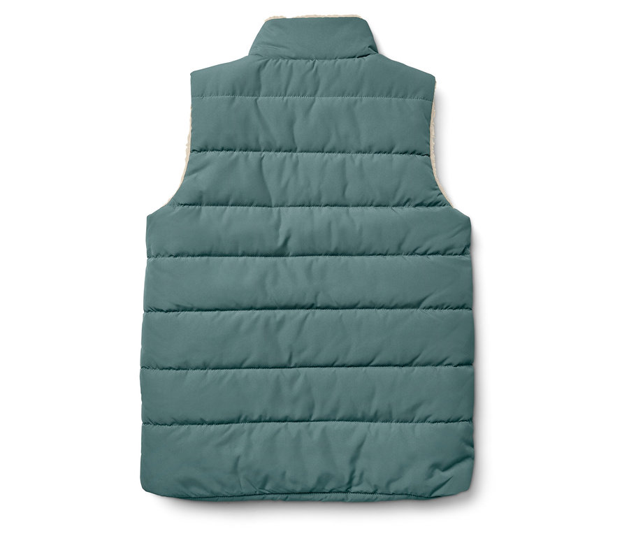 Zöld, steppelt mellény polár béléssel.